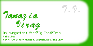 tanazia virag business card